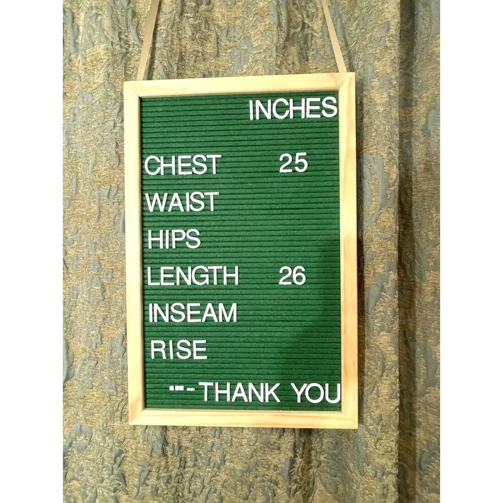 Flax  Linen Top Jacket Green Patch Pockets Size Medium Button Front 3/4 Sleeves - Image 9