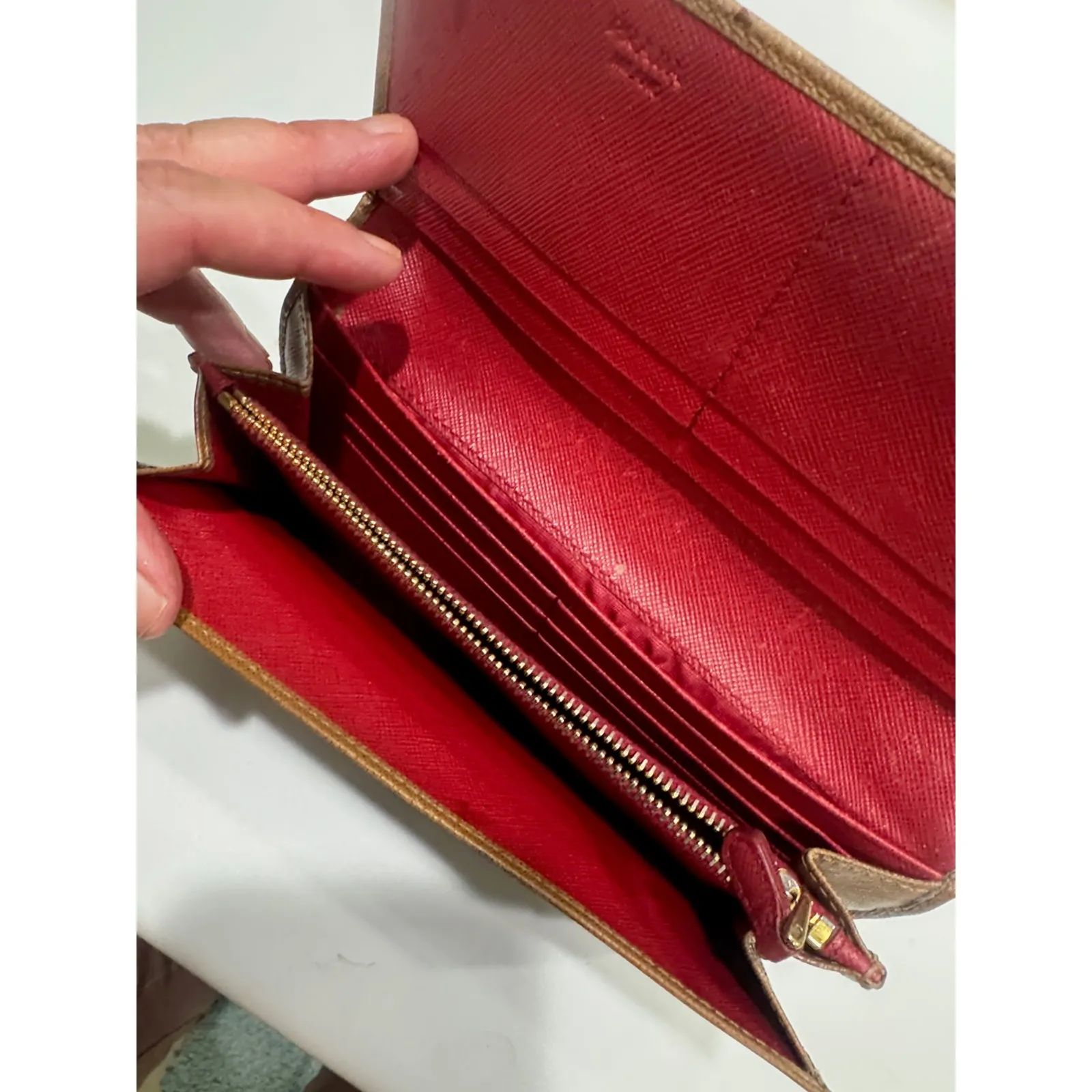 Prada Brown Leather wallet - Image 3