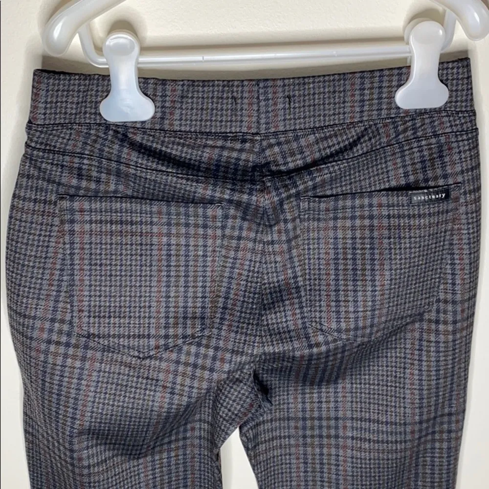 Sanctuary Runway cropped grey plaid leggings sz S - Image 54