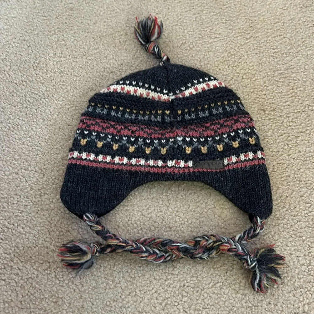 Ambler Mountainworks Gray/Salmon Wool Ski Hat Gray - Image 3