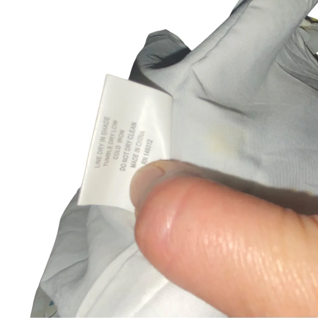 Hello Molly Double Text yellow green multi leaf Ruffle milkmaid Mini dress sz L - Image 9