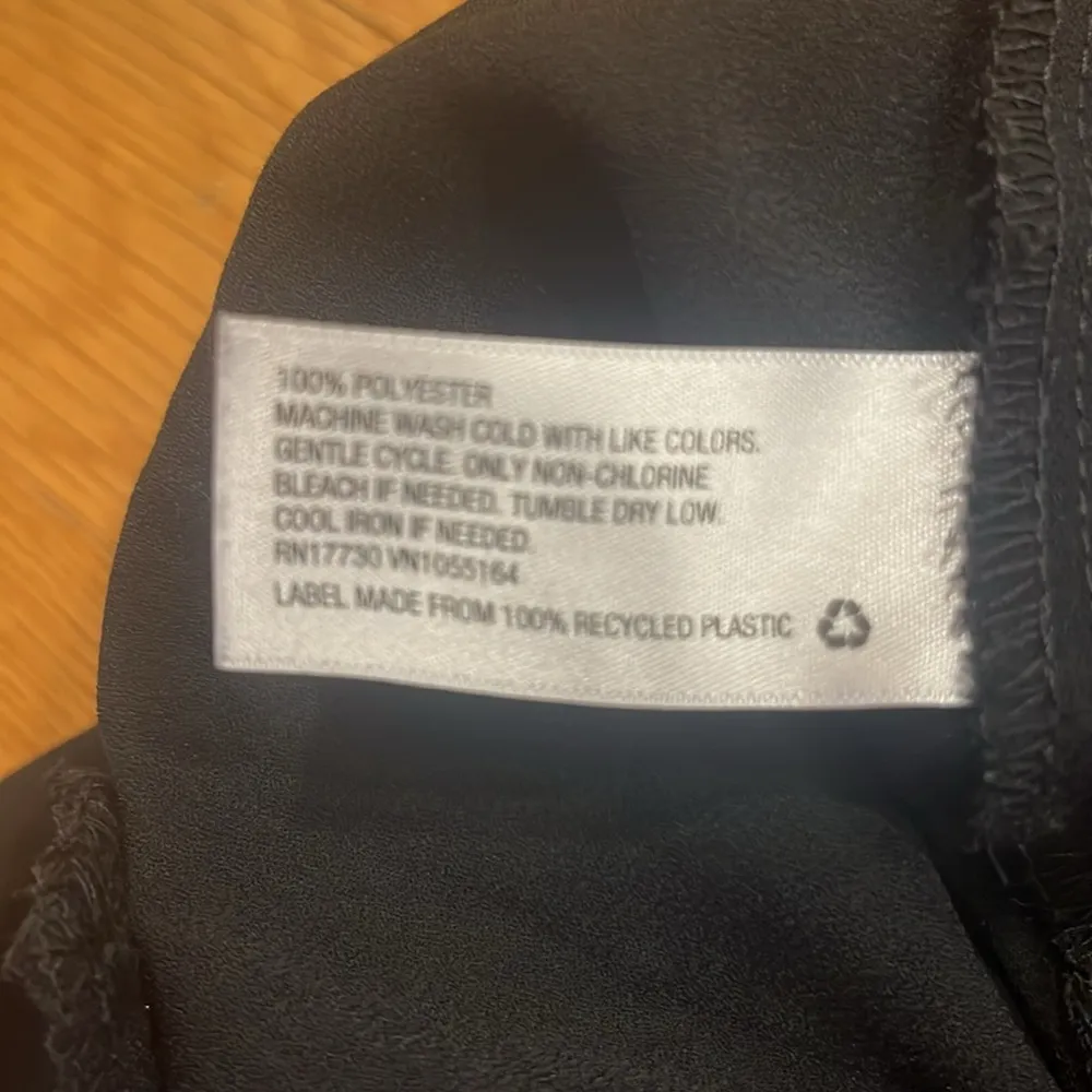 a.new day women’s black 100% polyester shorts size large . - Image 9