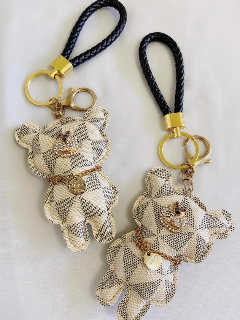 Handmade ✅  Luxury Bear Keychain - Image 2