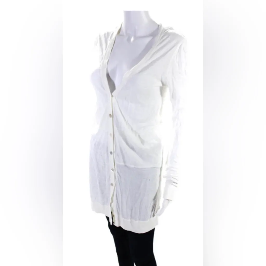 Young fabulous and broke long, white cardigan size extra small - Image 2