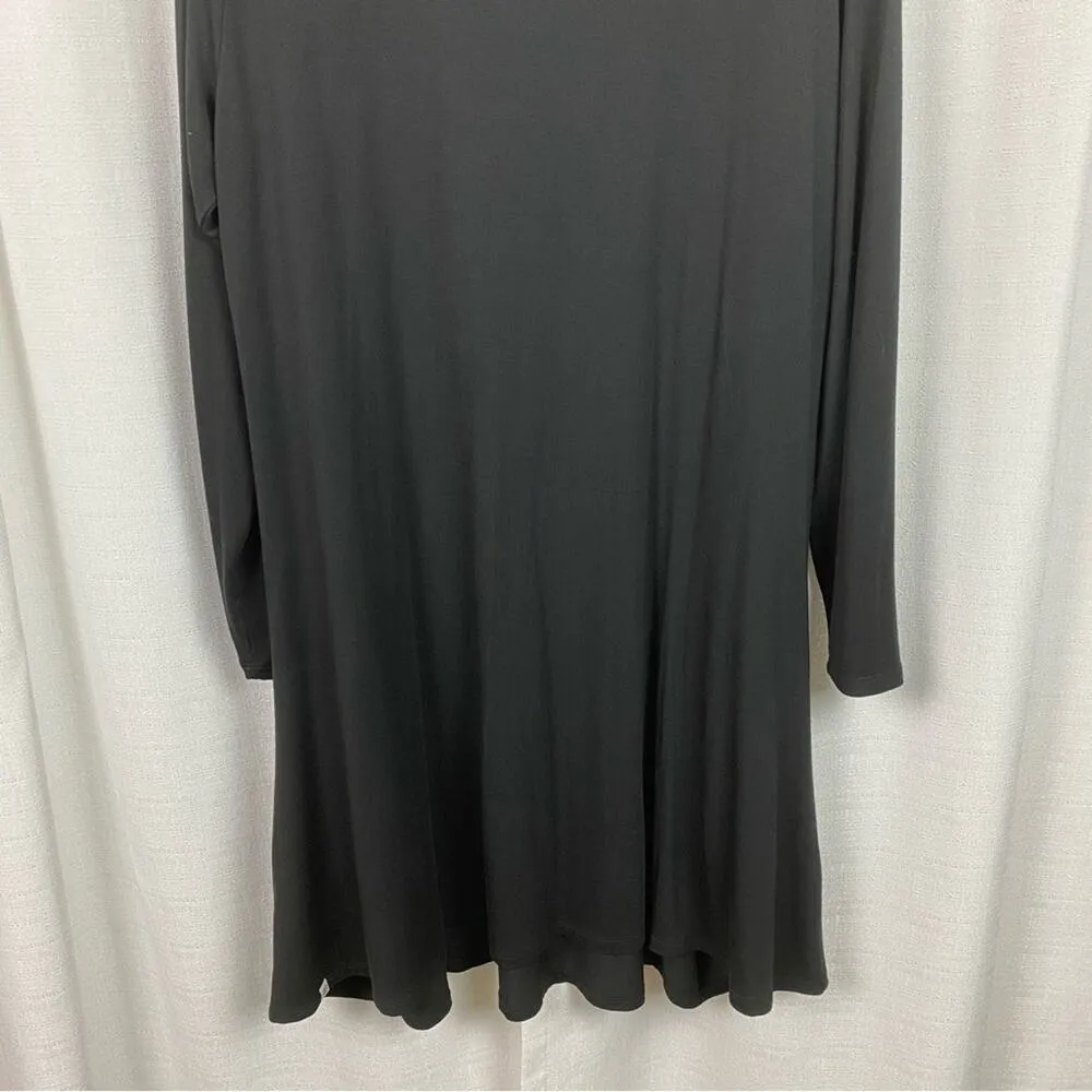 Betabrand Black Long Sleeve Jersey Travel Dress Sz.L - Image 13