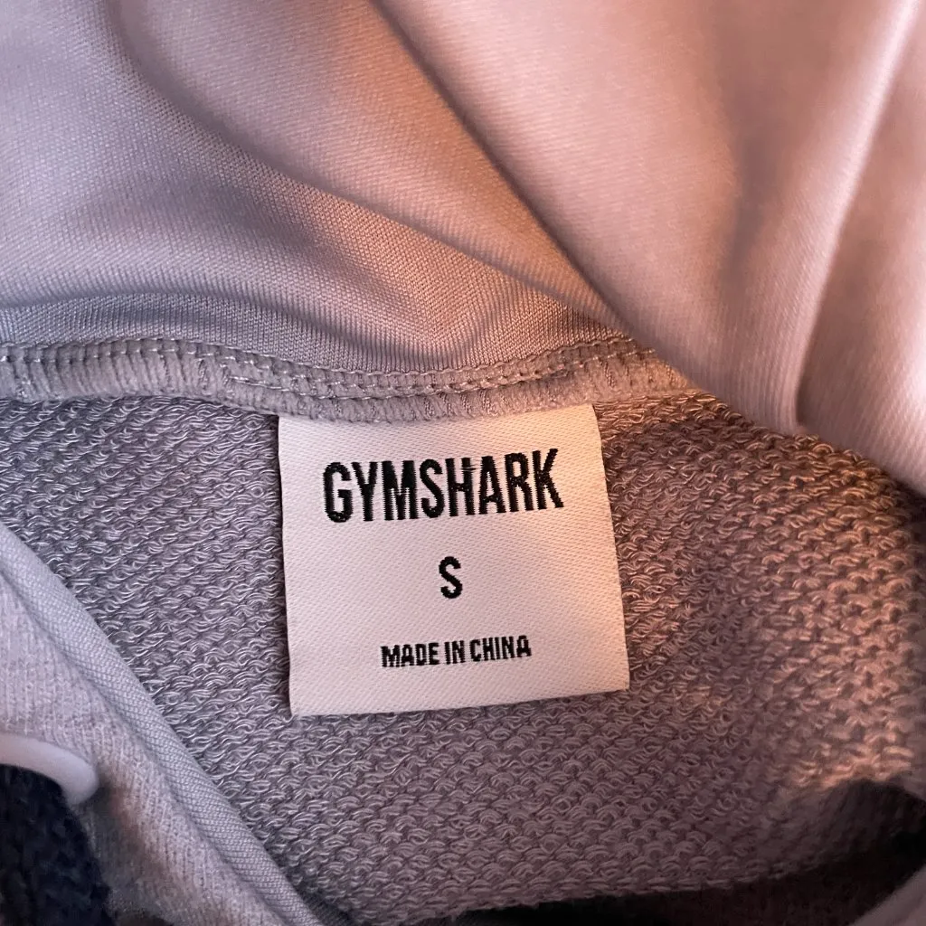 Gymshark Women S Lilac Purple Movement Mesh Cropped Hoodie Boxy Fit Athleisure - Image 7