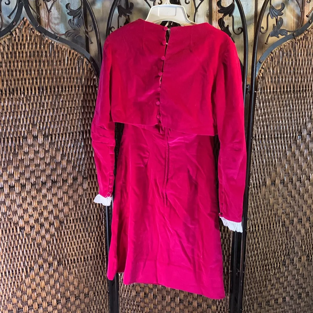 Vintage Fuschia Pink Velvet Two - Image 2