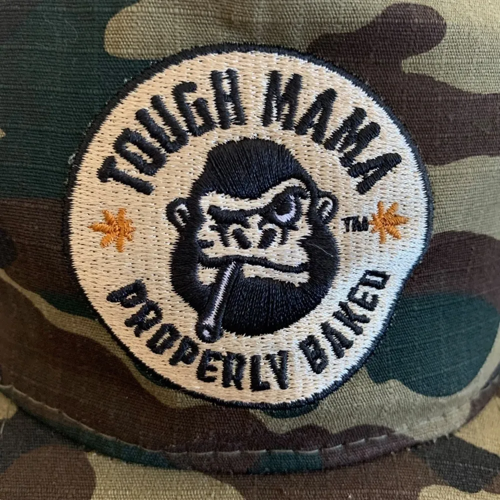 Tough Mama Properly Baked snap back Camo hat - Image 3