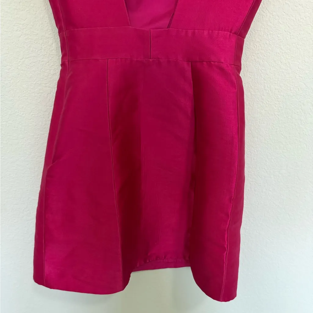 KATE SPADE Backless Mini Dress In Full Bloom Sweetheart Pink Cap Sleeve Size 4 - Image 8