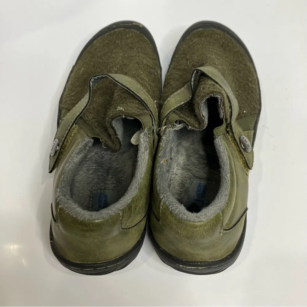 JBU by Jambu Blakely loafers olive green vegan uppers women sz 7.5 slip on shoes - Image 6