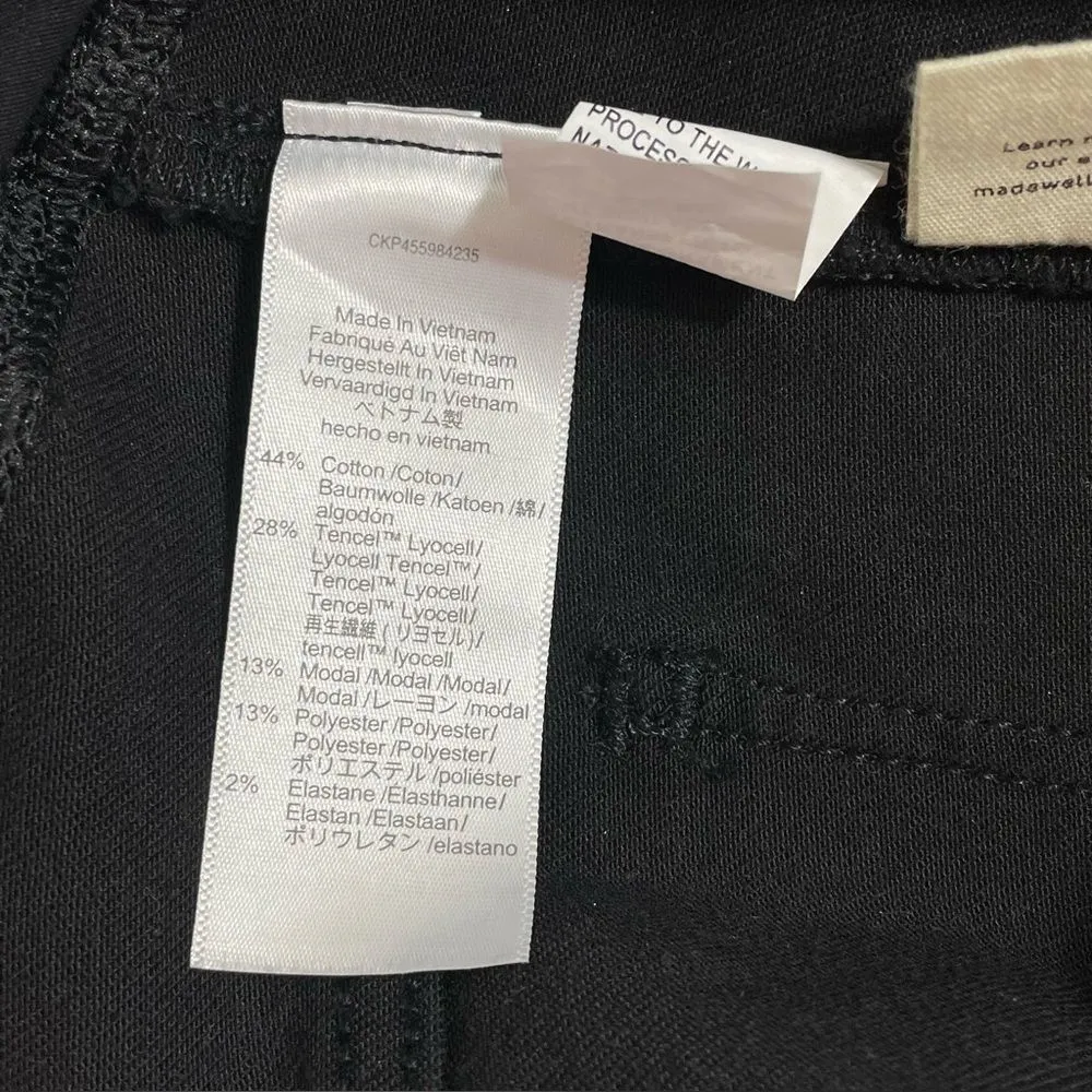 NWT Madewell Maternity Over the Belly‎ Skinny Jeans Black Size 30 Stretch Denim - Image 6