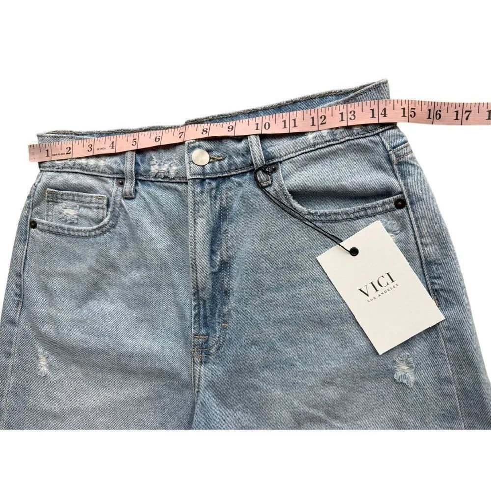 VICI Indio Denim Dad Shorts Size 27 - Image 12