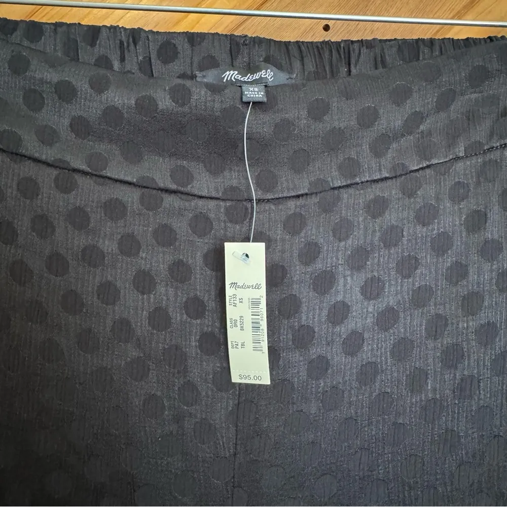 Madewell Drapey Jacquard Huston Pull-On Crop Pants Size XS - Image 5