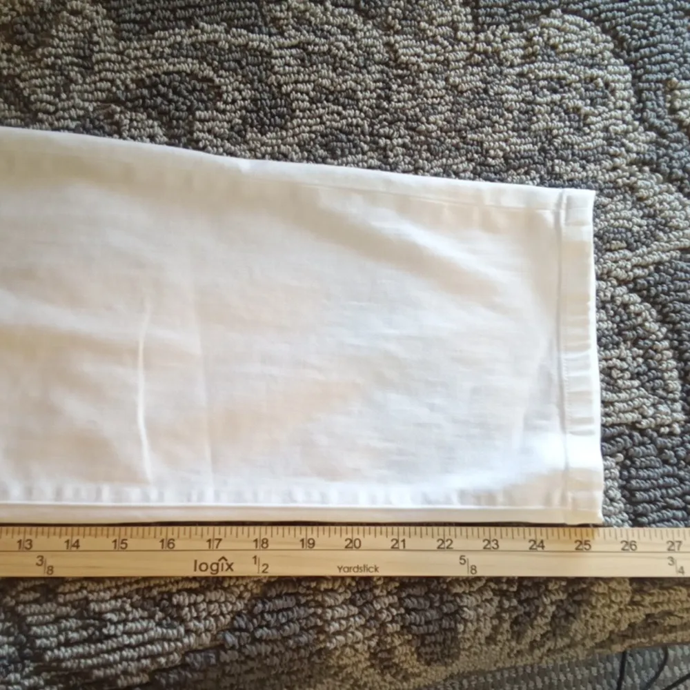 Veronica Beard Crosbie Crop Wide Cropped High Rise Pullover White Jeans Size 26 - Image 10