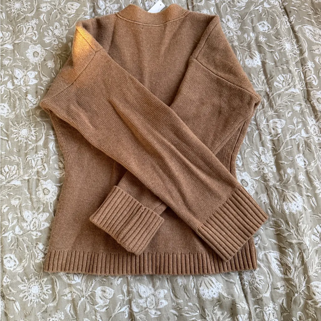 Madewell Brown Button-Up Sweater - Image 3