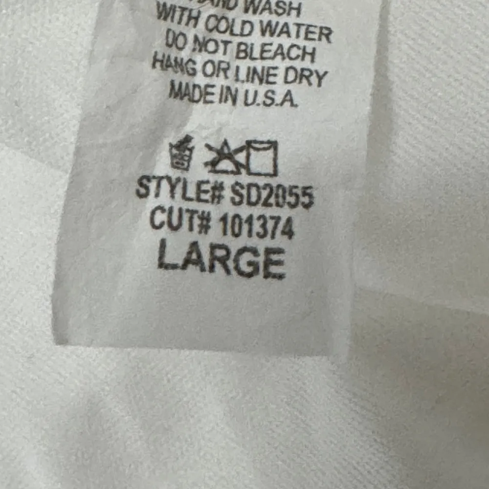 White Eyelet Dress Up Dress Large - Image 5