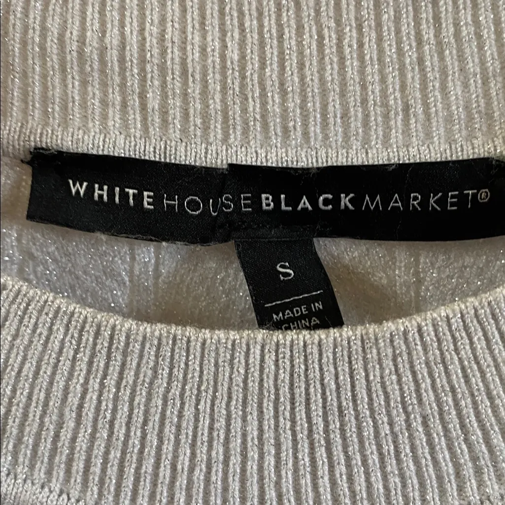 White House Black Market Metallic sweater - Image 6