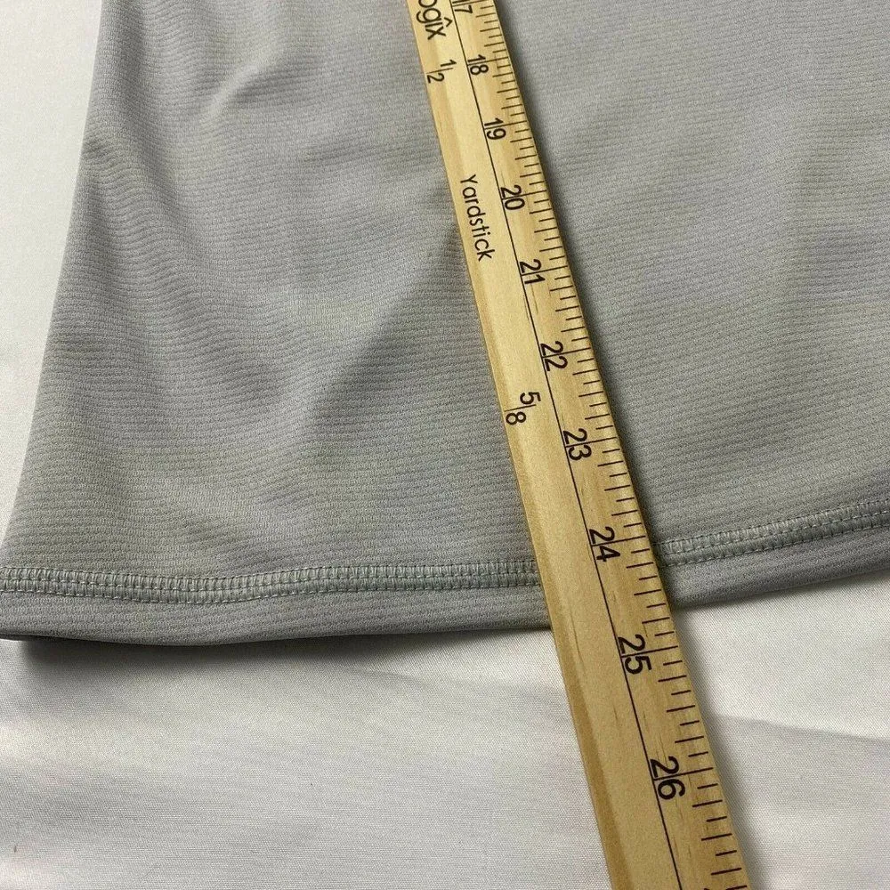 The North Face Womens Ruched‎ Shoulder Two Tone Gray Work Out Top Medium - Image 10