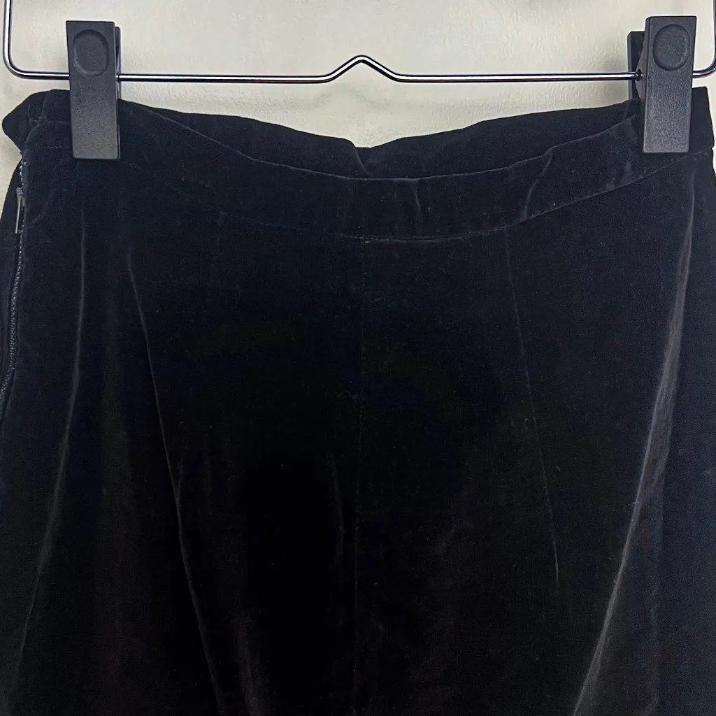 1950's Vintage Black Velvet Pencil Skirt Gothic Timeless - Image 7