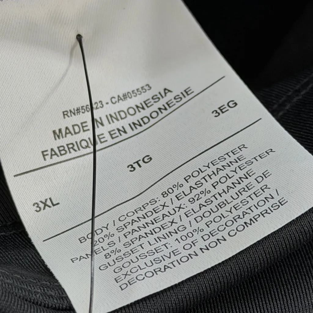 Nike Dri Fit Fast Black Leggings Tight Running Gray Dots Womens Plus Size 3X - Image 12