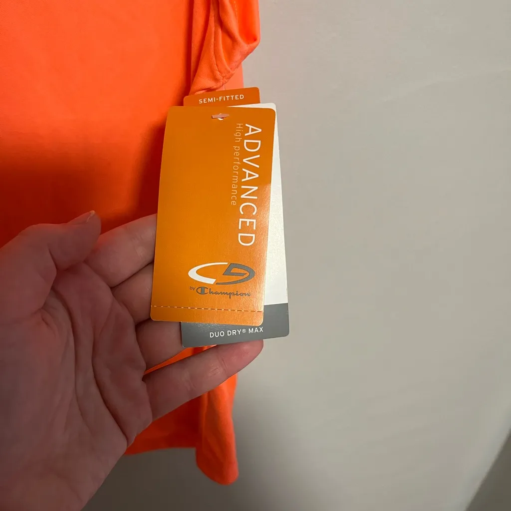 Champion Women's Vibrant Orange Tank Top - Image 3