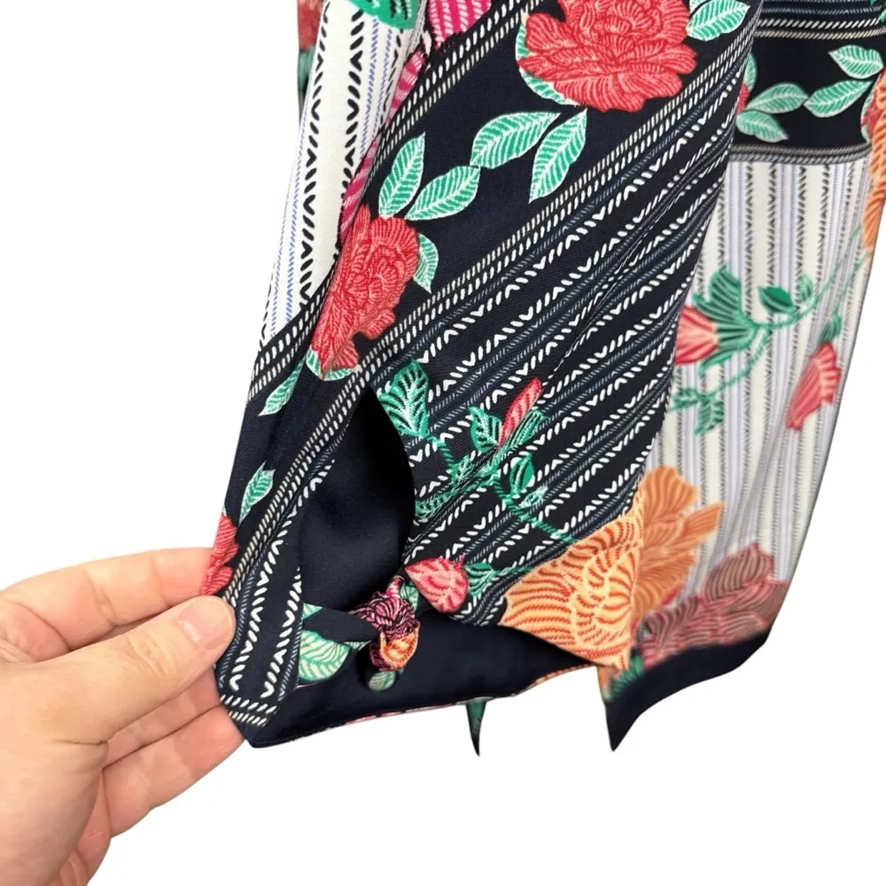 Chico's Floral Print Kimono Thin Jacket Size 2/L Multicolor - Image 4