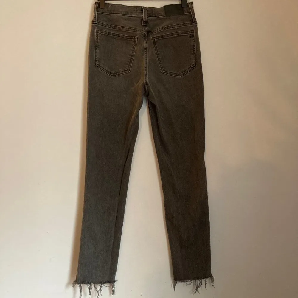 Jeans Womens 24 Black Denim Perfect Vintage Cosner Wash Distressed 90s - Image 5