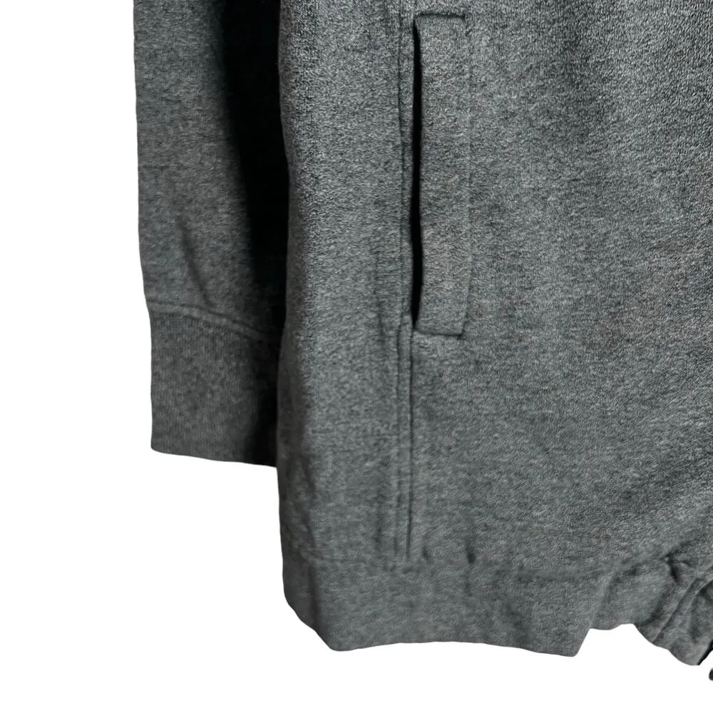 Lululemon Back To It Wrap Heathered Speckled Black Cotton Fleece Jacket Size 6 - Image 6