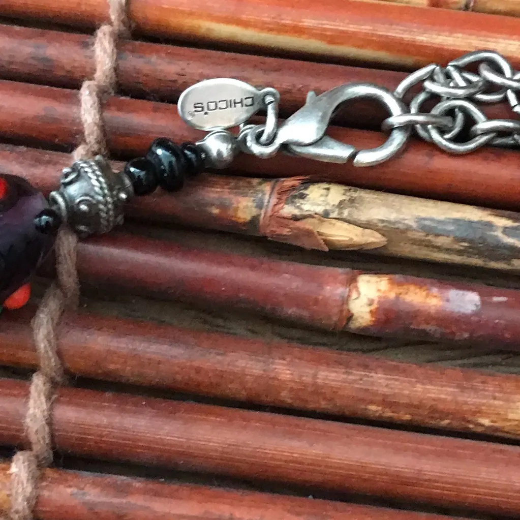 Chico's Fun Colorful Large Bead Necklace - Image 8