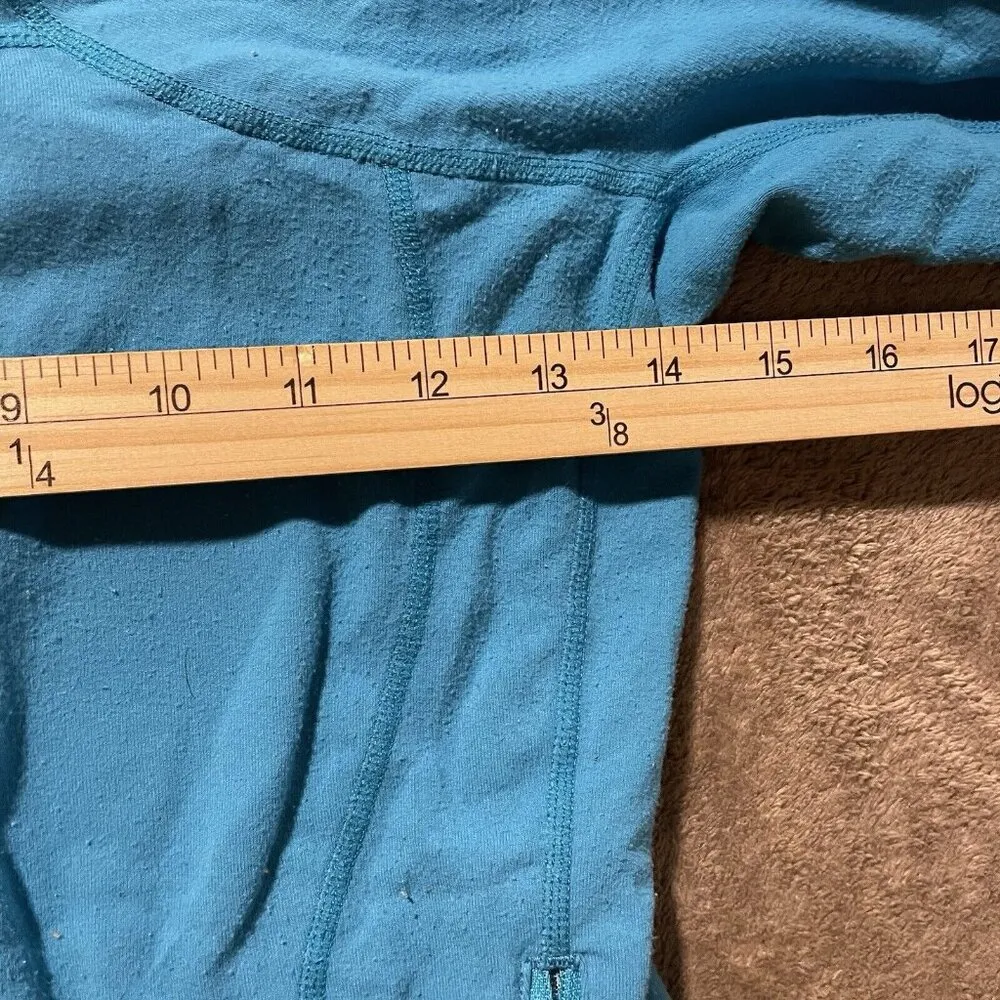 Jacket Womens Sz 4 XS Define Ocean Blue Fitted Workout Gym Full Zip - Image 6