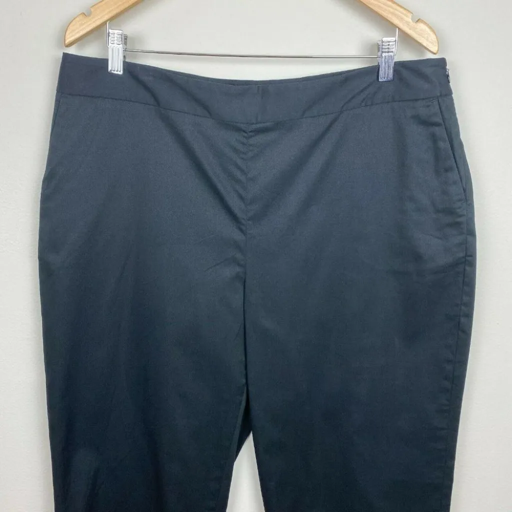 Pendleton‎ Dress Pants 16 Ankle Black Straight Leg Office Career Workwear - Image 2