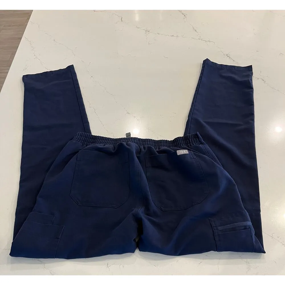Figs Yola Skinny Scrub Pants Navy Size Small - Image 4