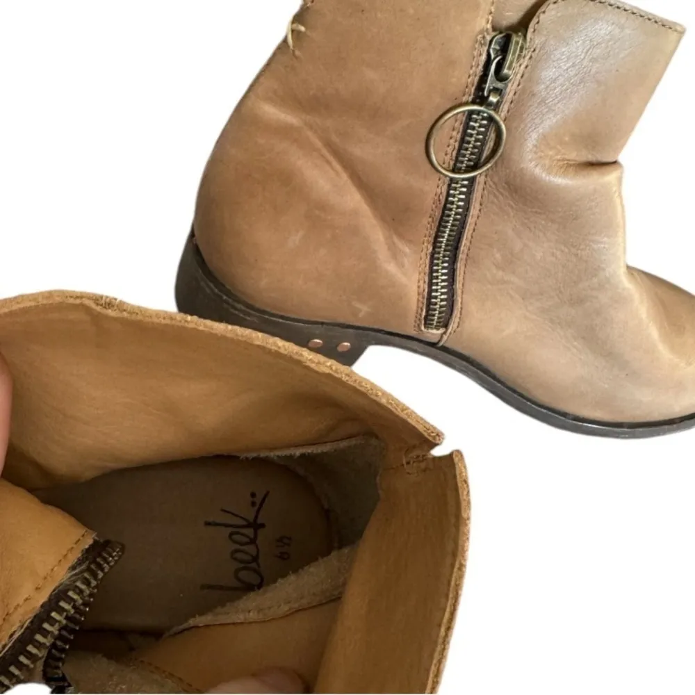 beek‎ Quail Leather Ankle Boots 6.5 Brown Tan - Image 4