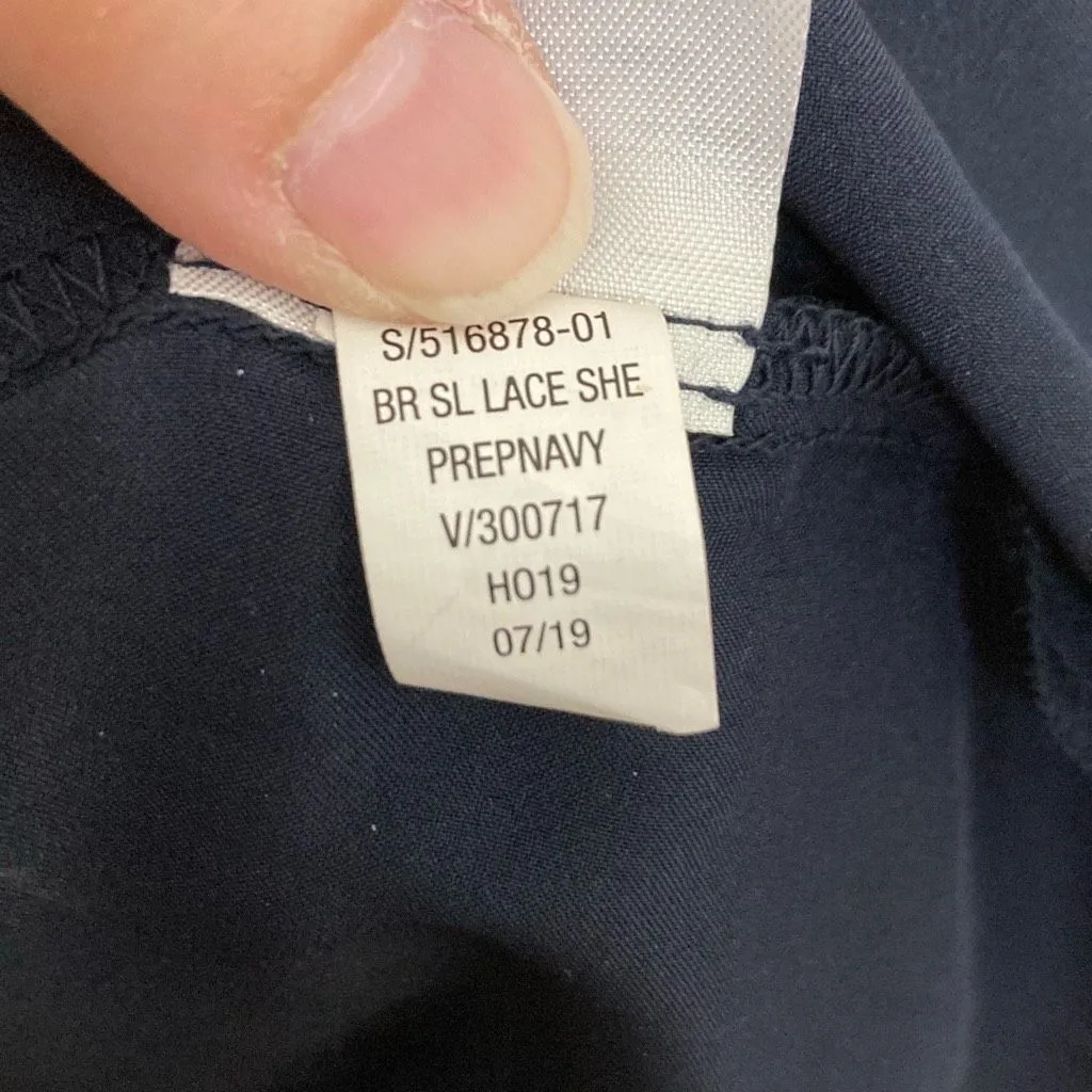 Banana Republic Factory Navy Lace‎ Dress Size 2 - Image 8
