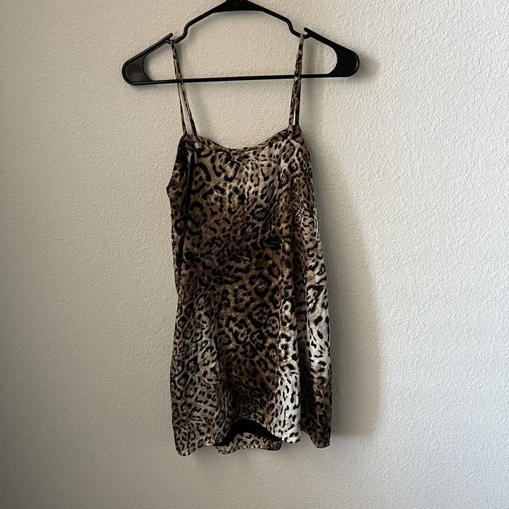 re:named  Dress Small Leopard Print Spaghetti Strap - Image 10