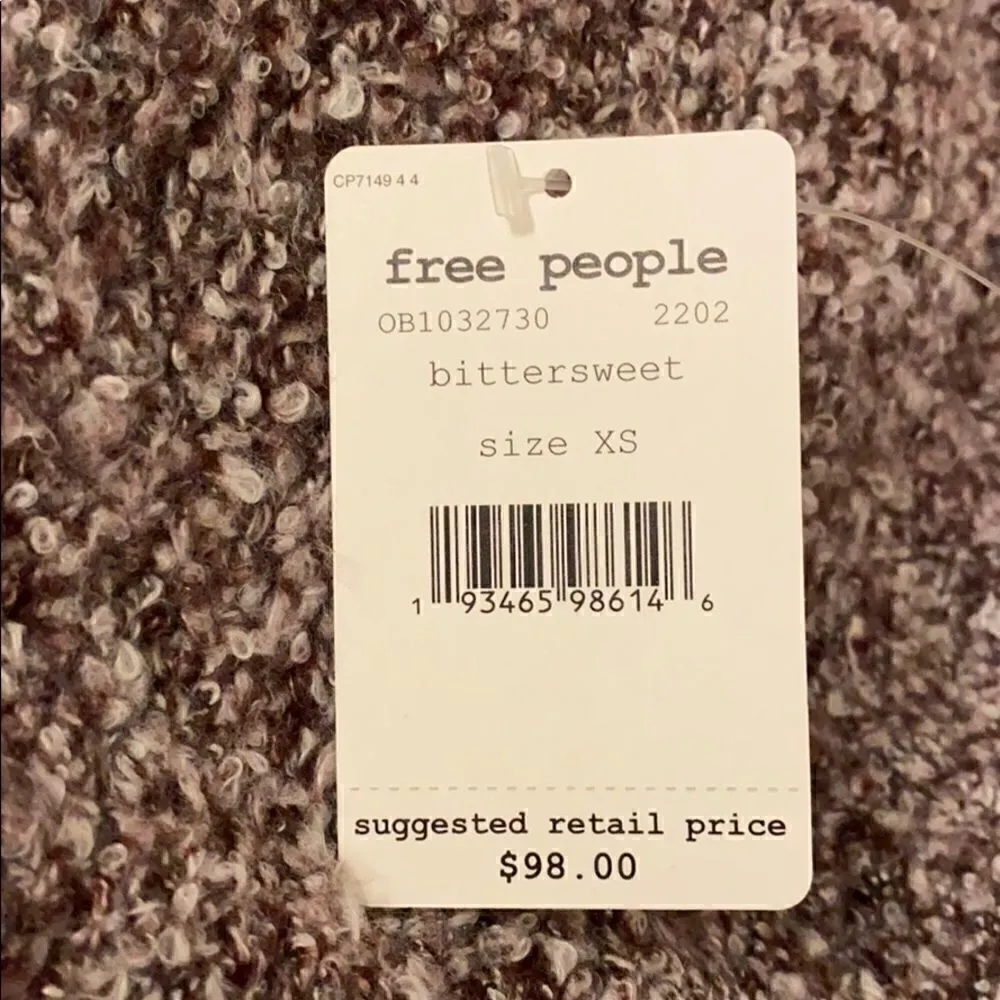 NWT Free People Bittersweet pulled over sweater - Image 9