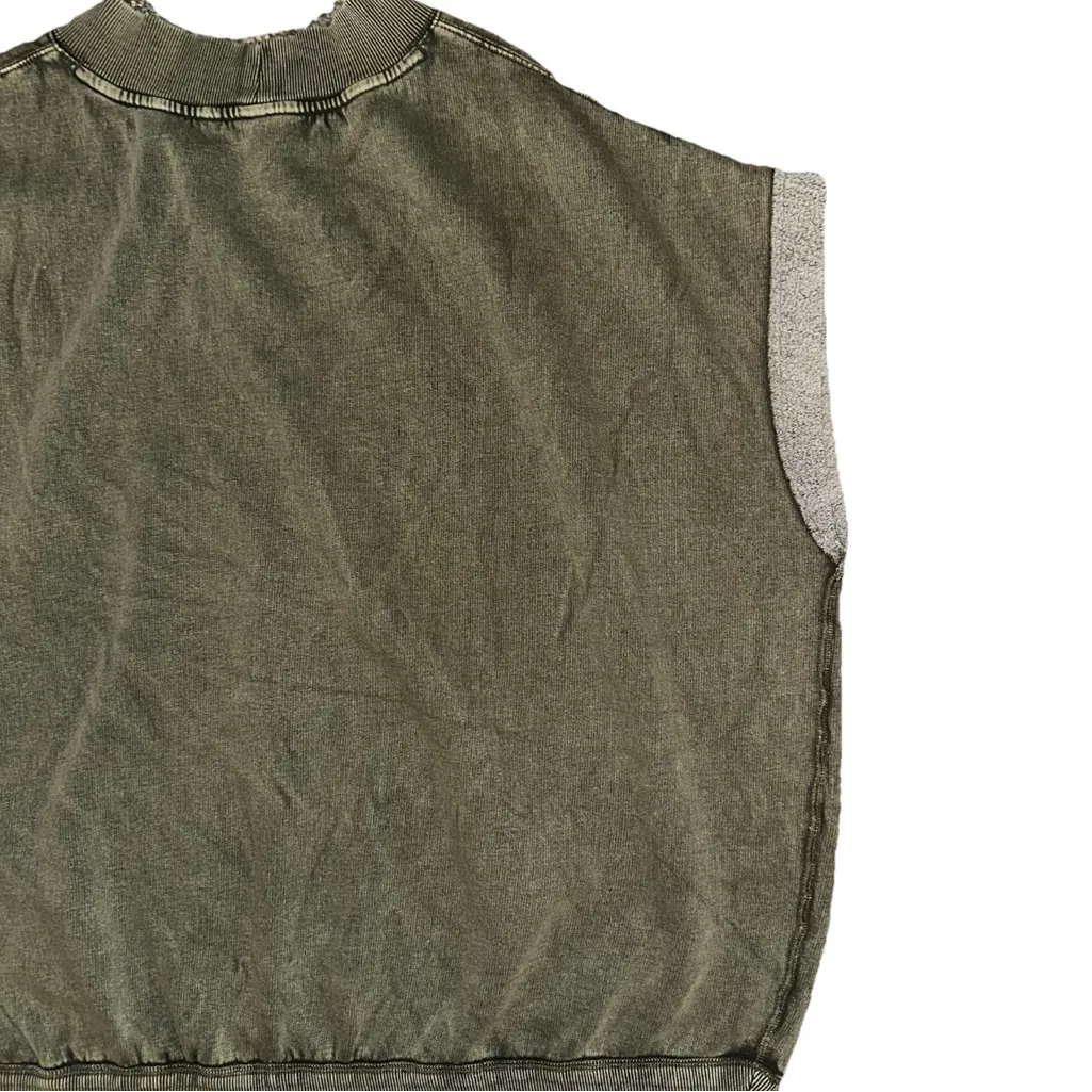 Free People Grove Pullover Green Size Med Oversized !!CHECK Measurements!! - Image 8