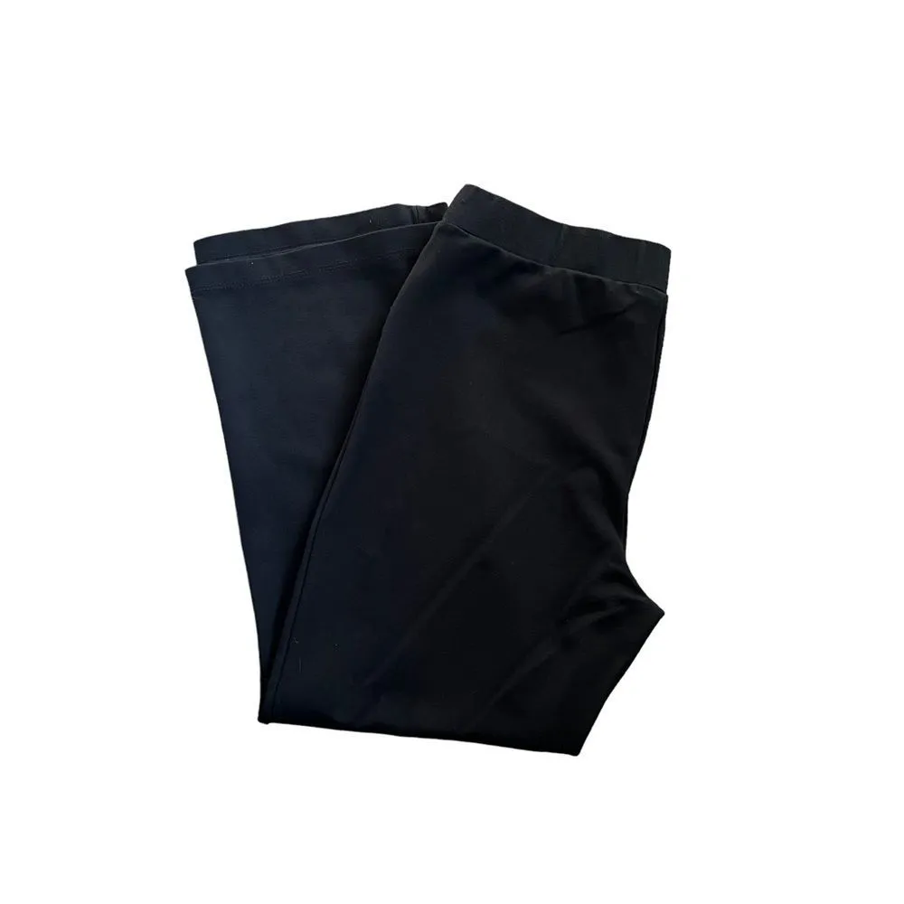Marine Layer Valencia Kick Flare Pants – Size Large – Black - Image 4