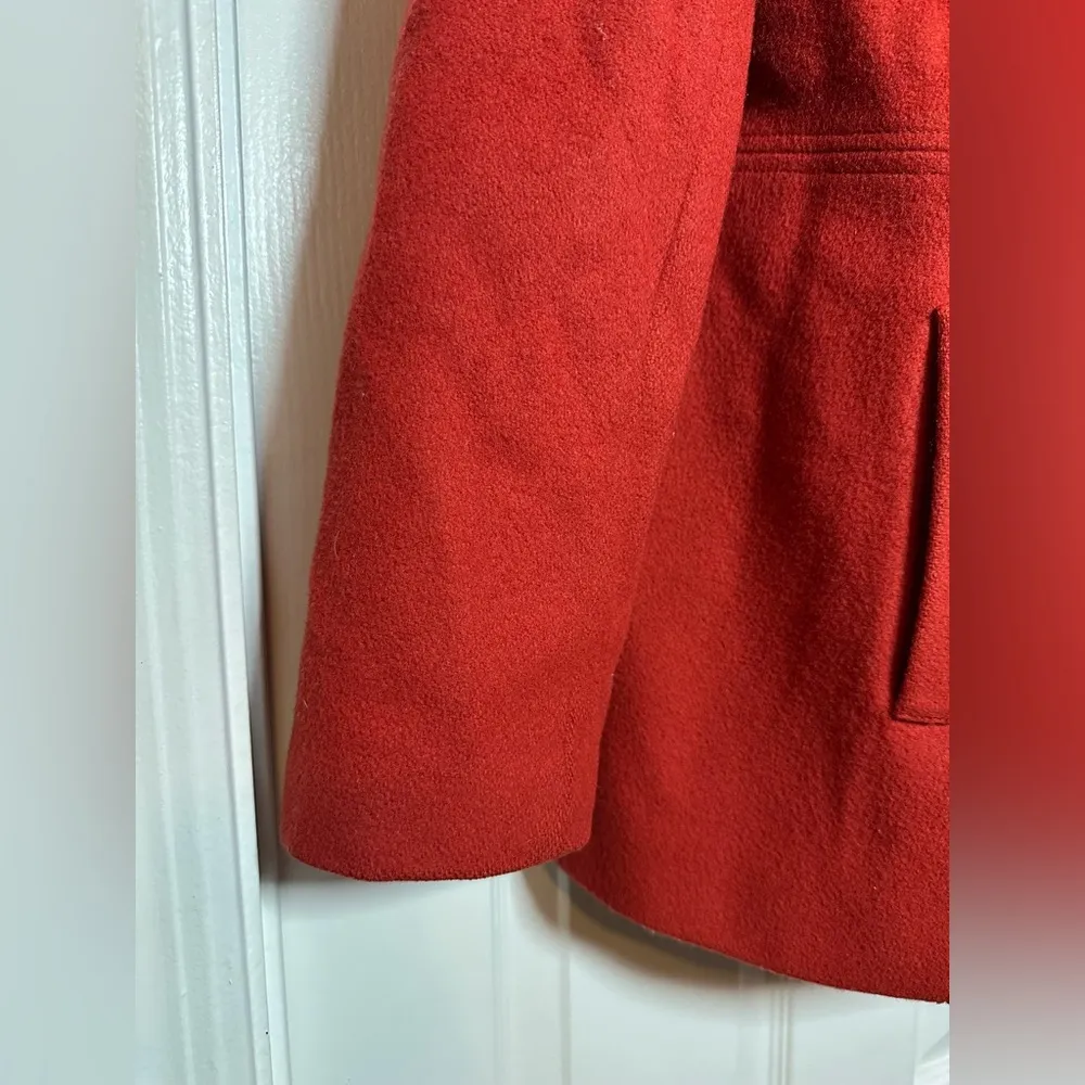 Vintage Mackintosh New England Red Wool Women’s Peacoat Jacket Button Up Coat - Image 4