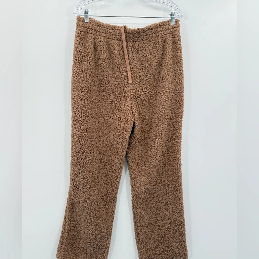 SKIMS Teddy Jogger In Color Tigers Eye Cozy Soft Sherpa Women’s Size Large - Image 4