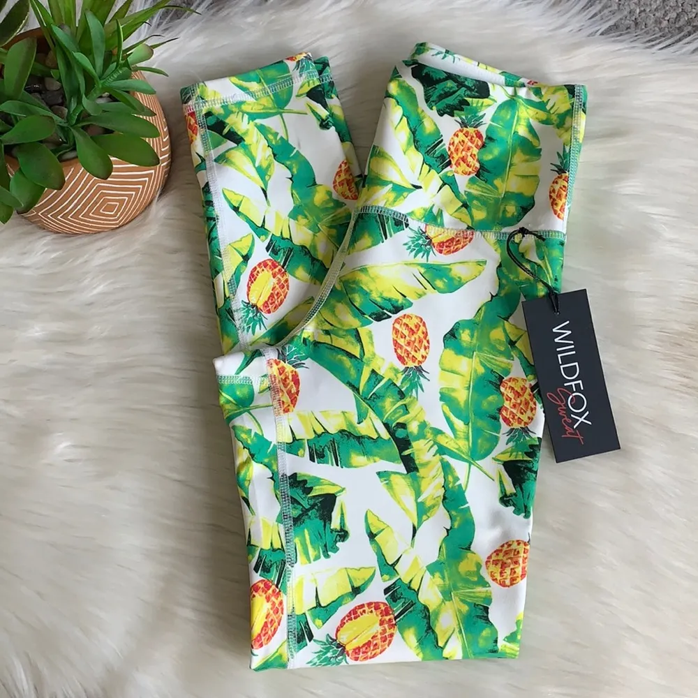 nwt // wildfox sweat leggings pineapple tropical - Image 60