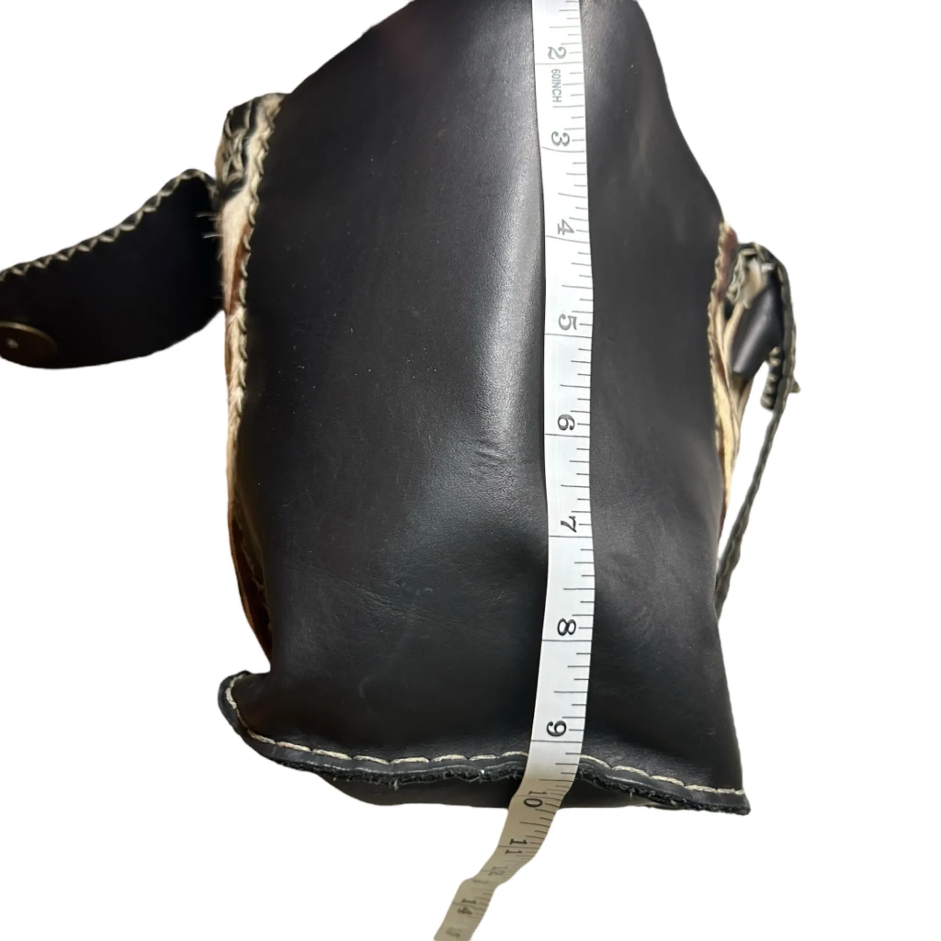 Rare Tsonga South Africa Handmade Genuine Leather & Zebra - Image 10