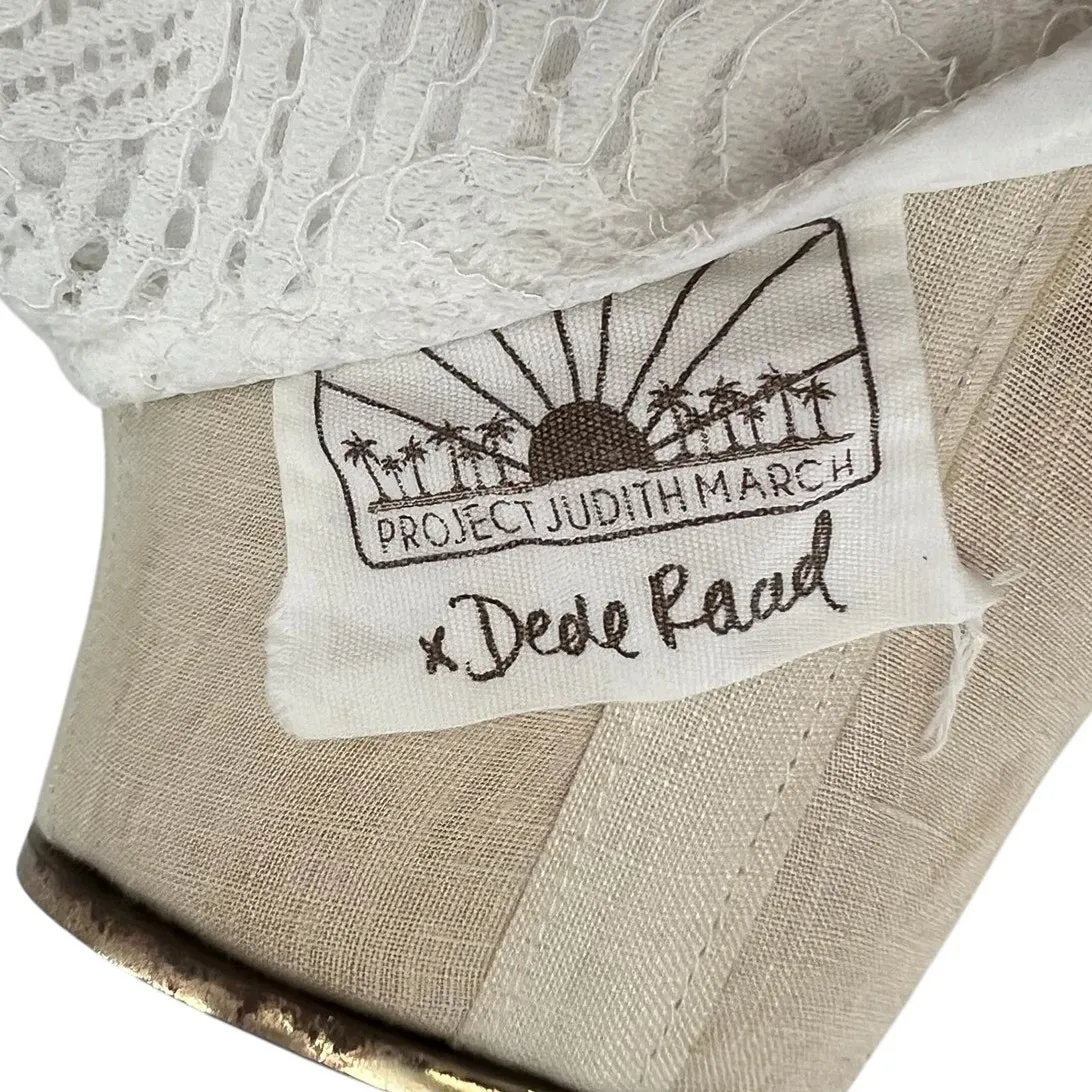 Project Judith March x Dede Raad Romper Lace Floral White Size Small‎ - Image 10