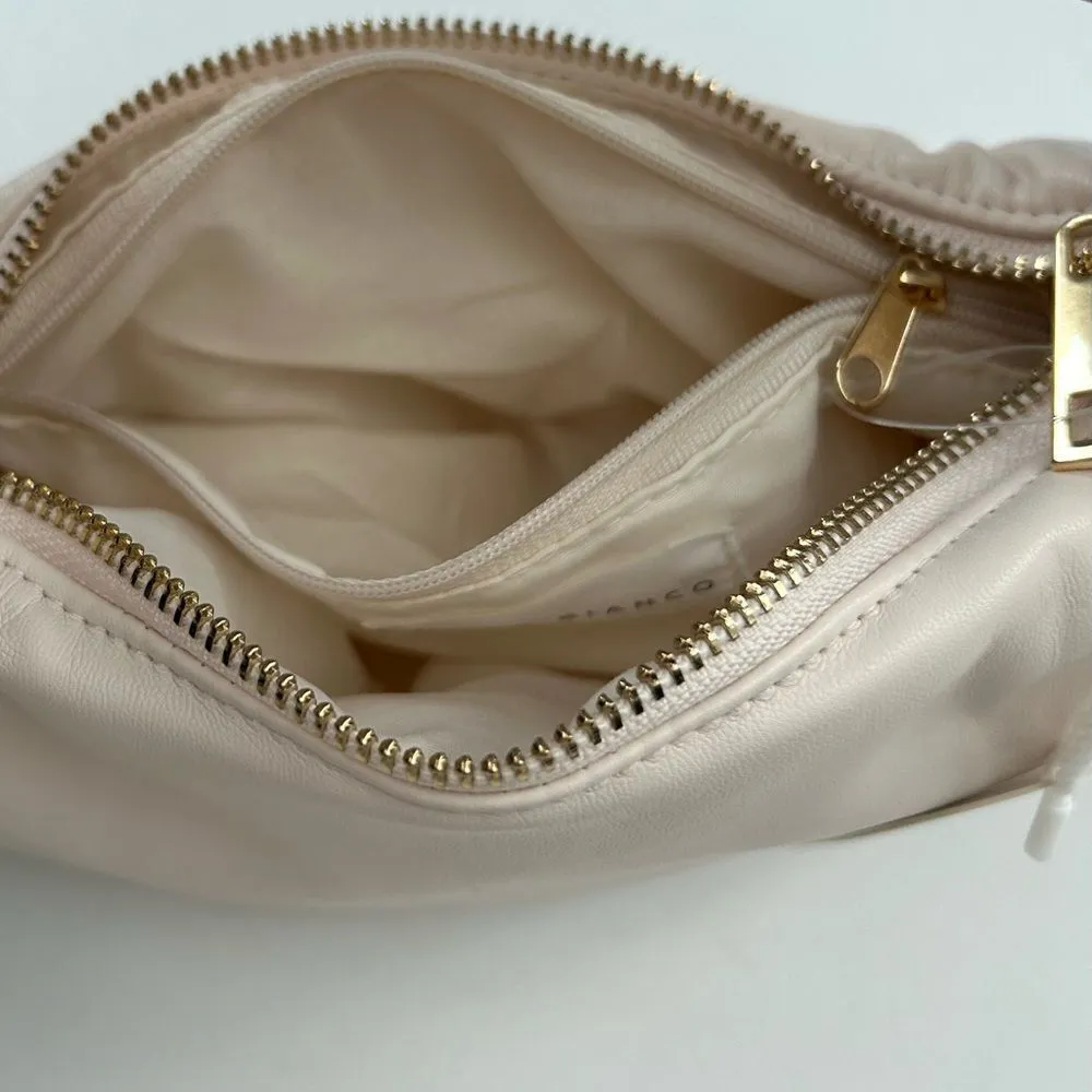 MELIE BIANCO Alexandra Top Knot Mini Handbag Cream Vegan Leather New with Tags - Image 6