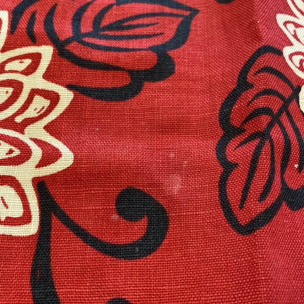 Harold’s Linen Maxi Skirt w Pockets Floral Red White Black Sz 6 - Image 4