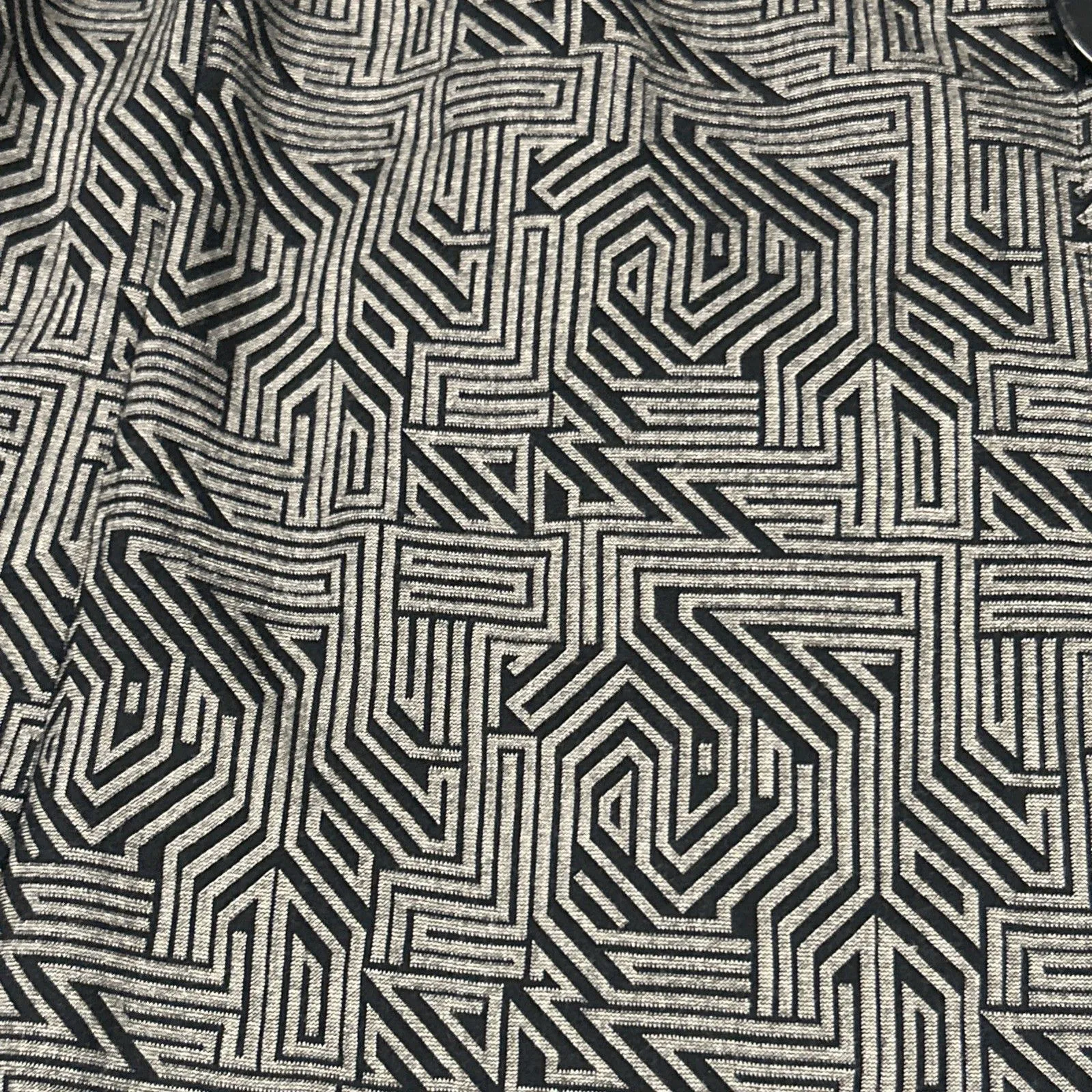 Joseph Ribkoff Jacket Womens 8 Black Gold Patterned Blazer Large Buttons Stretch - Image 4