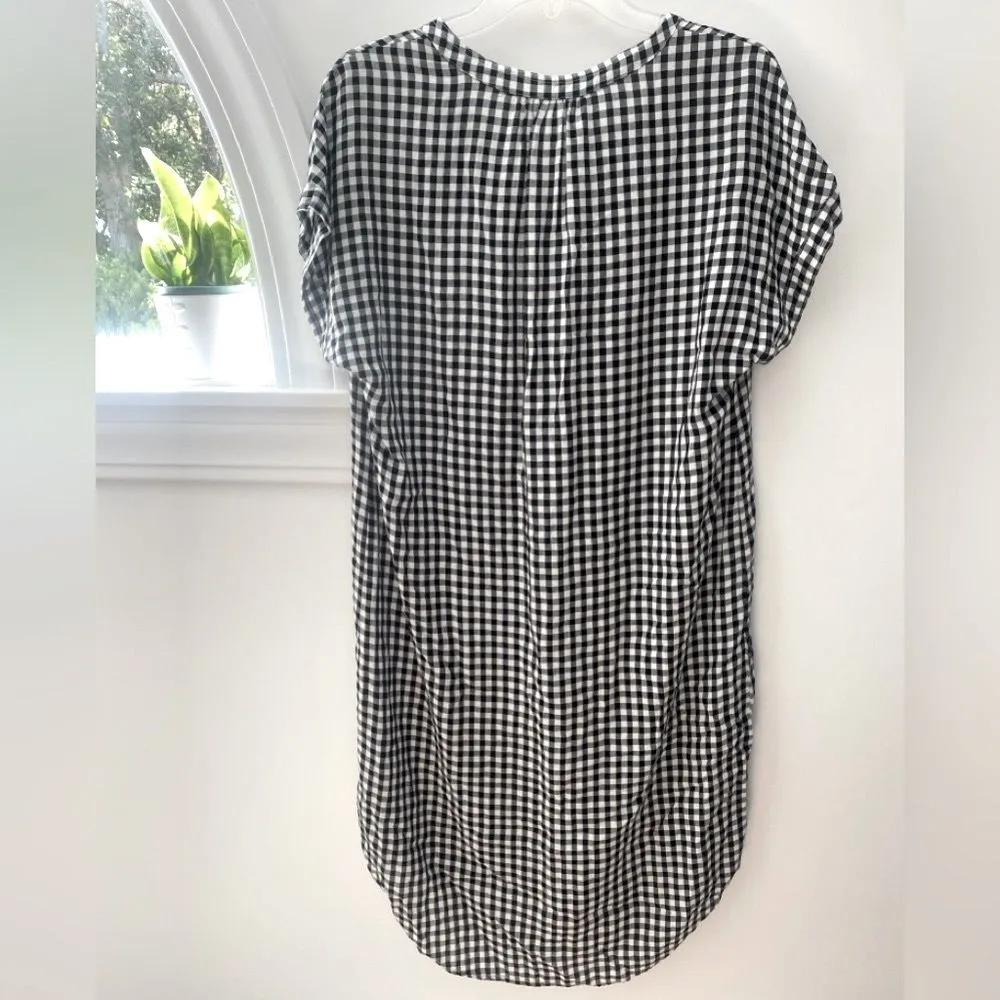 NWT Velvet Graham & Spencer Belted Gingham Midi Shirt Dress Medium Preppy Office - Image 9