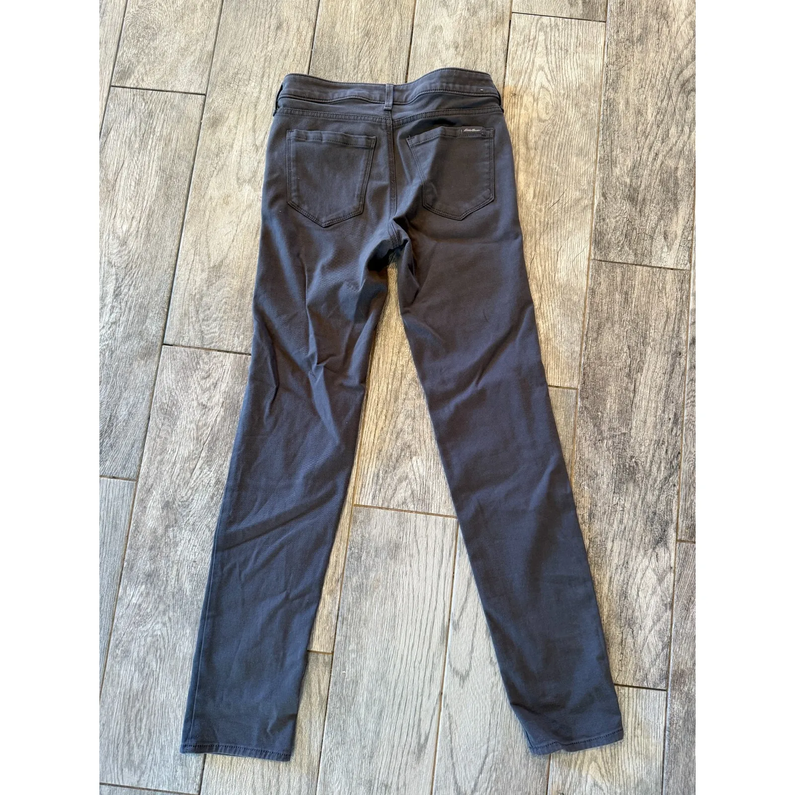 Eddie Bauer Slightly Curvy‎ Slim Straight Leg Jeans size 2 Womens Pants Gray - Image 2