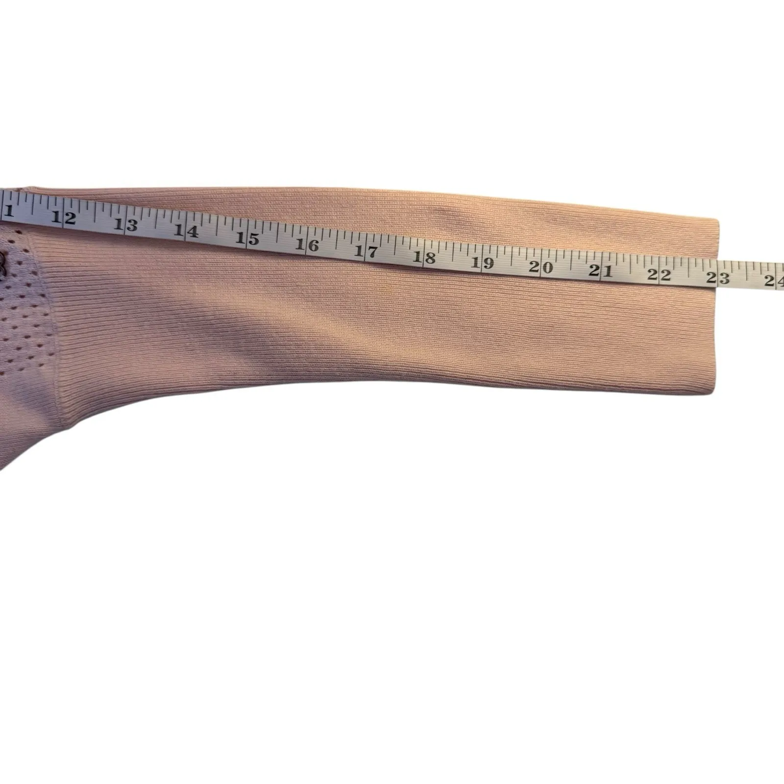 Calia By Carrie Underwood Light Pink Tunic Sweater Top Large Pastel Lightweight - Image 9