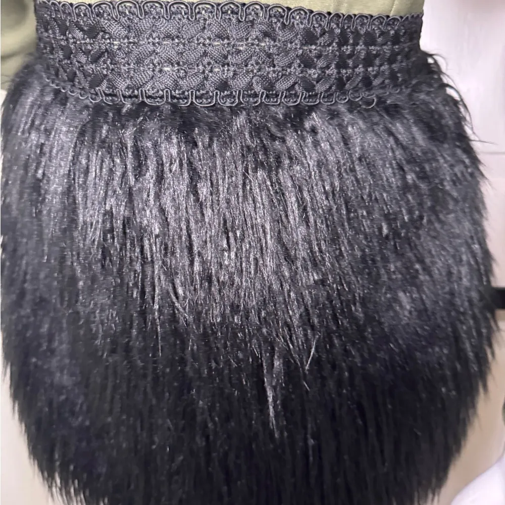 The Extreme collection military Green
Black fur jacket size 38 Unique. Green - Image 5